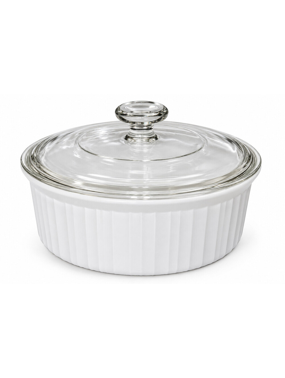 Vintage Corning Ware French White F-1-B 2.5 Qt Casserole G-1-C Pyrex Lid